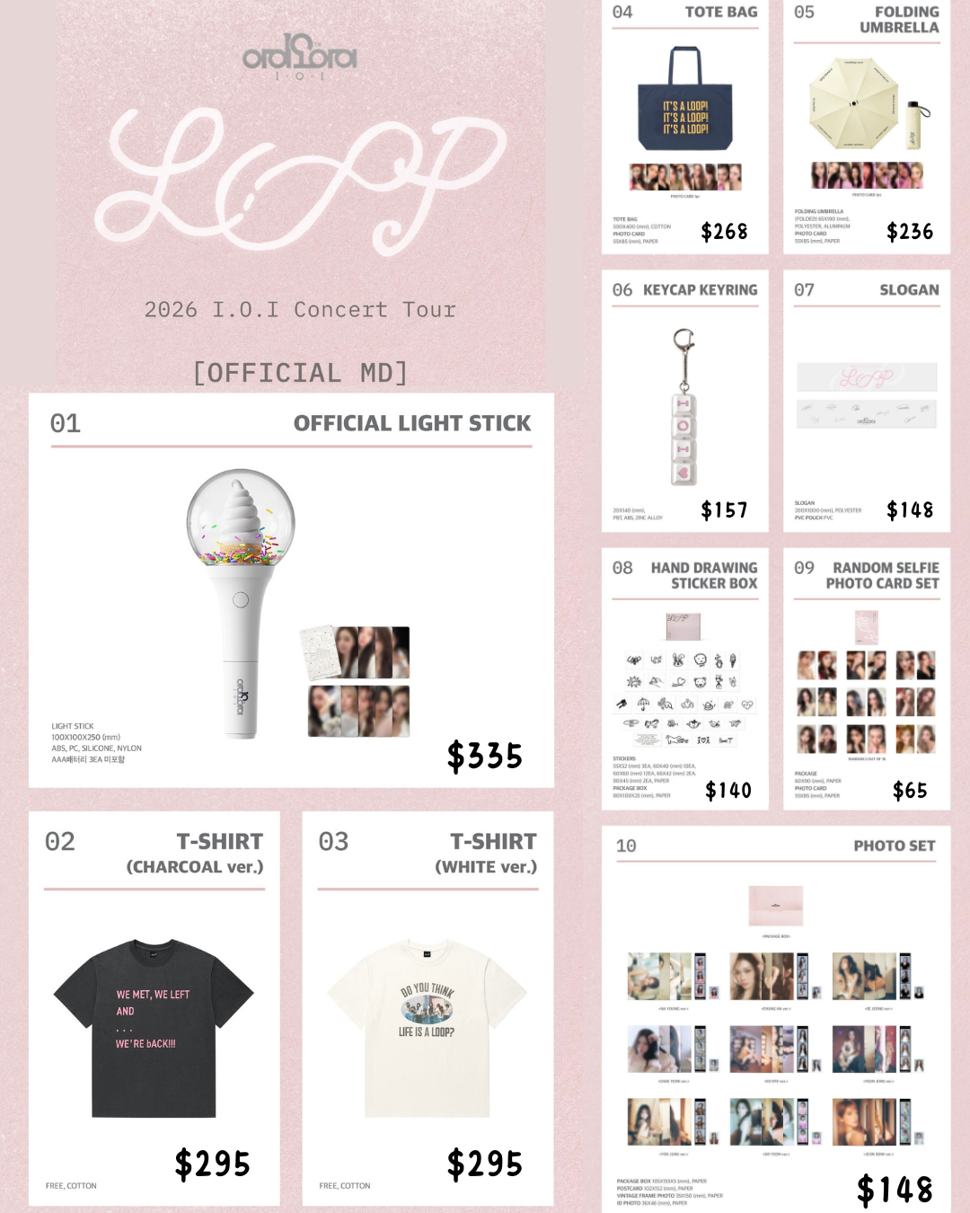 預訂｜I.O.I - 2026 I.O.I Concert Tour: LOOP in SEOUL OFFICIAL MD "ONLINE"