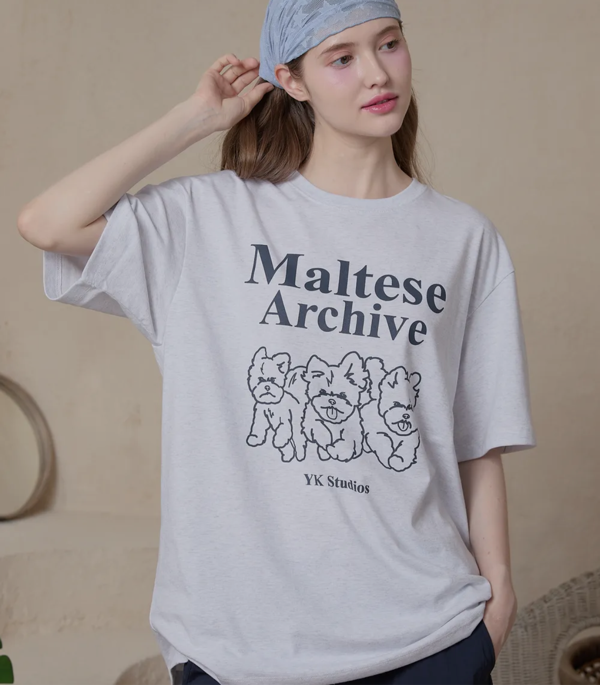 -MINGYU 同款T-Shirt - MALTESE ARCHIVE TEE