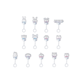 現貨 | SEVENTEEN - Miniteen deco band / Light Stick Parts Keyring