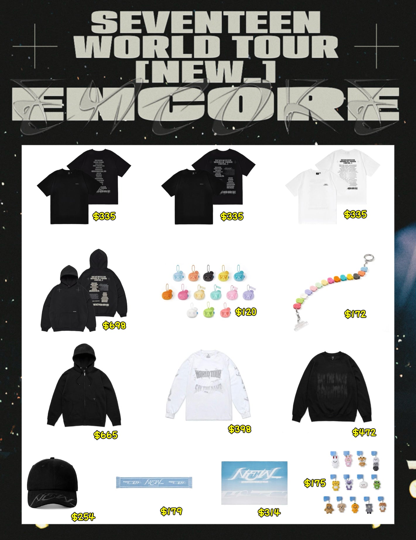 預訂 | SEVENTEEN -  WORLD TOUR [NEW_] ENCORE Official Merch.