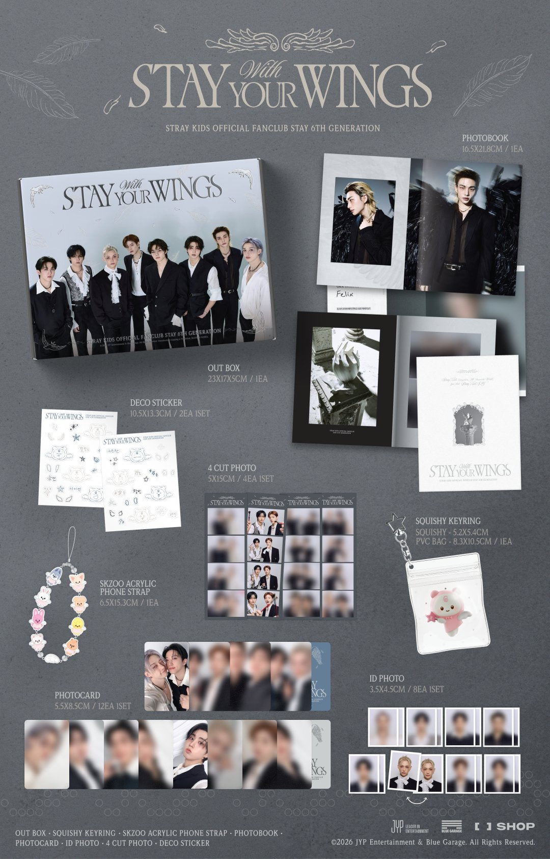Stray Kids Official Fanclub STAY 6th 會員 & Membership Kit (不設取消/退款）