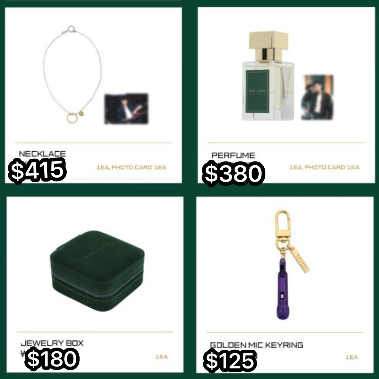 預訂 - BTS Jungkook GOLDEN The Moments Merch