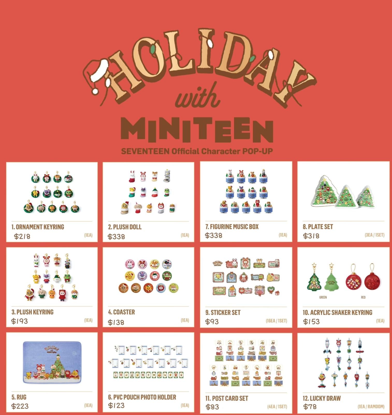 現貨*｜ SEVENTEEN - Holiday with miniteen – ERROR.KR