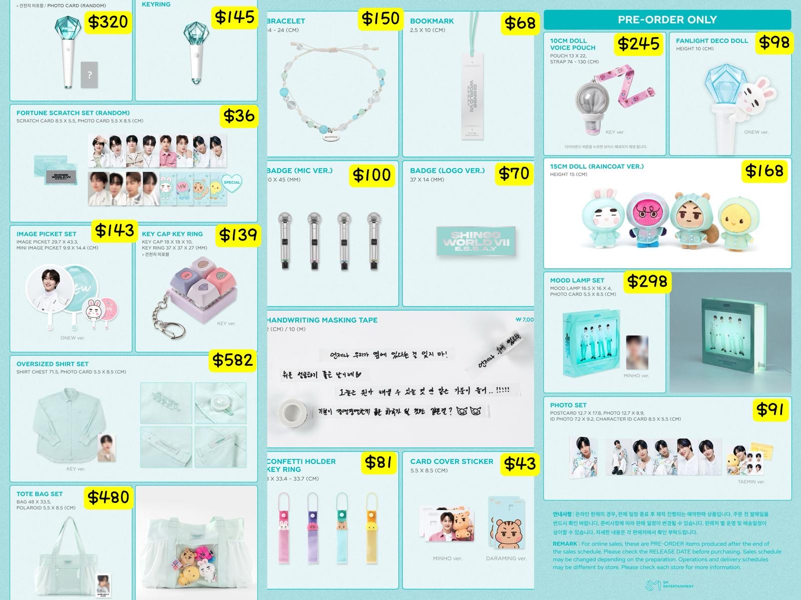 現貨｜SHINee World Vii E.S.S.A.Y Official MD