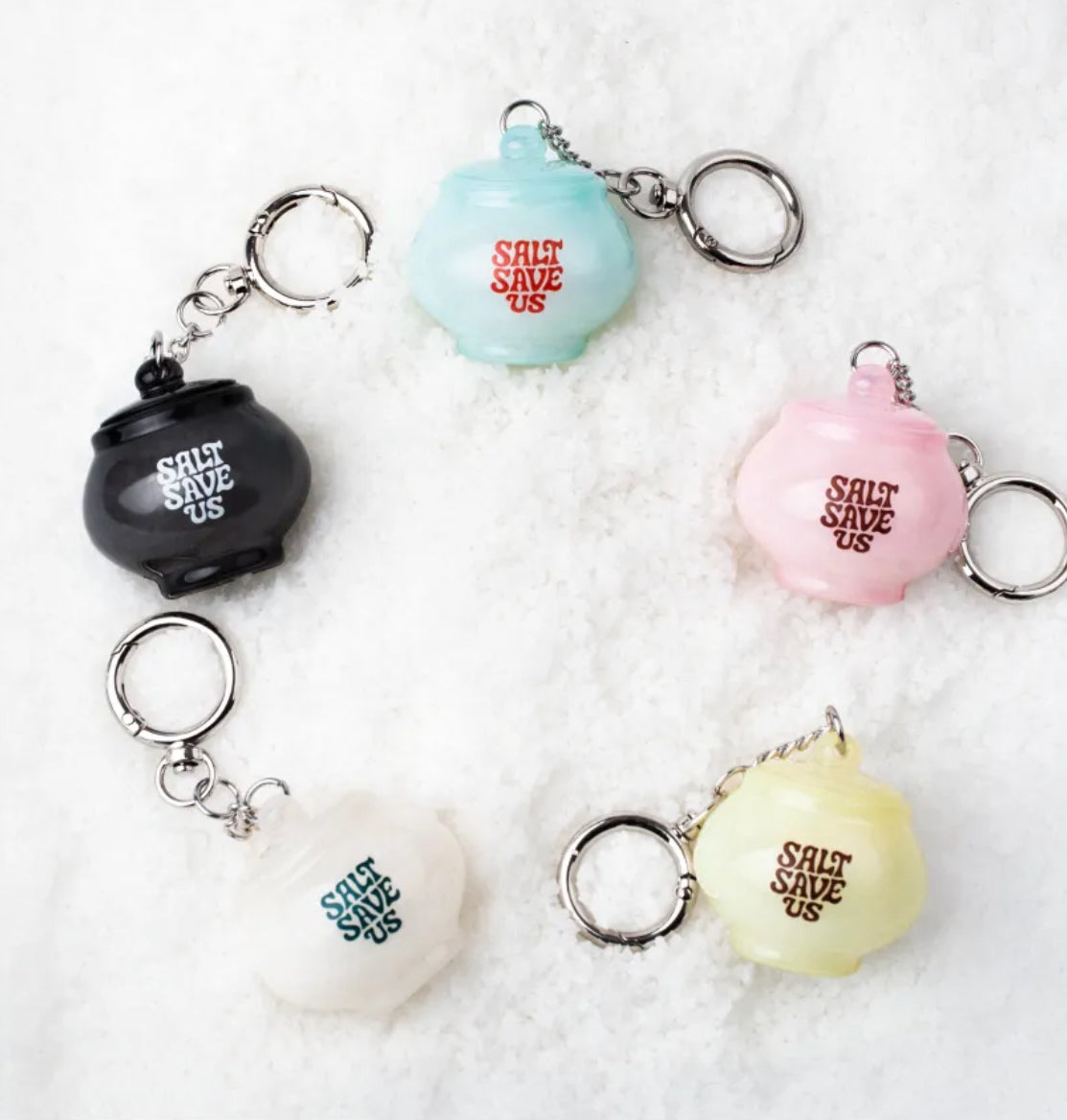 韓國代購｜五行擋煞鹽粒keyring