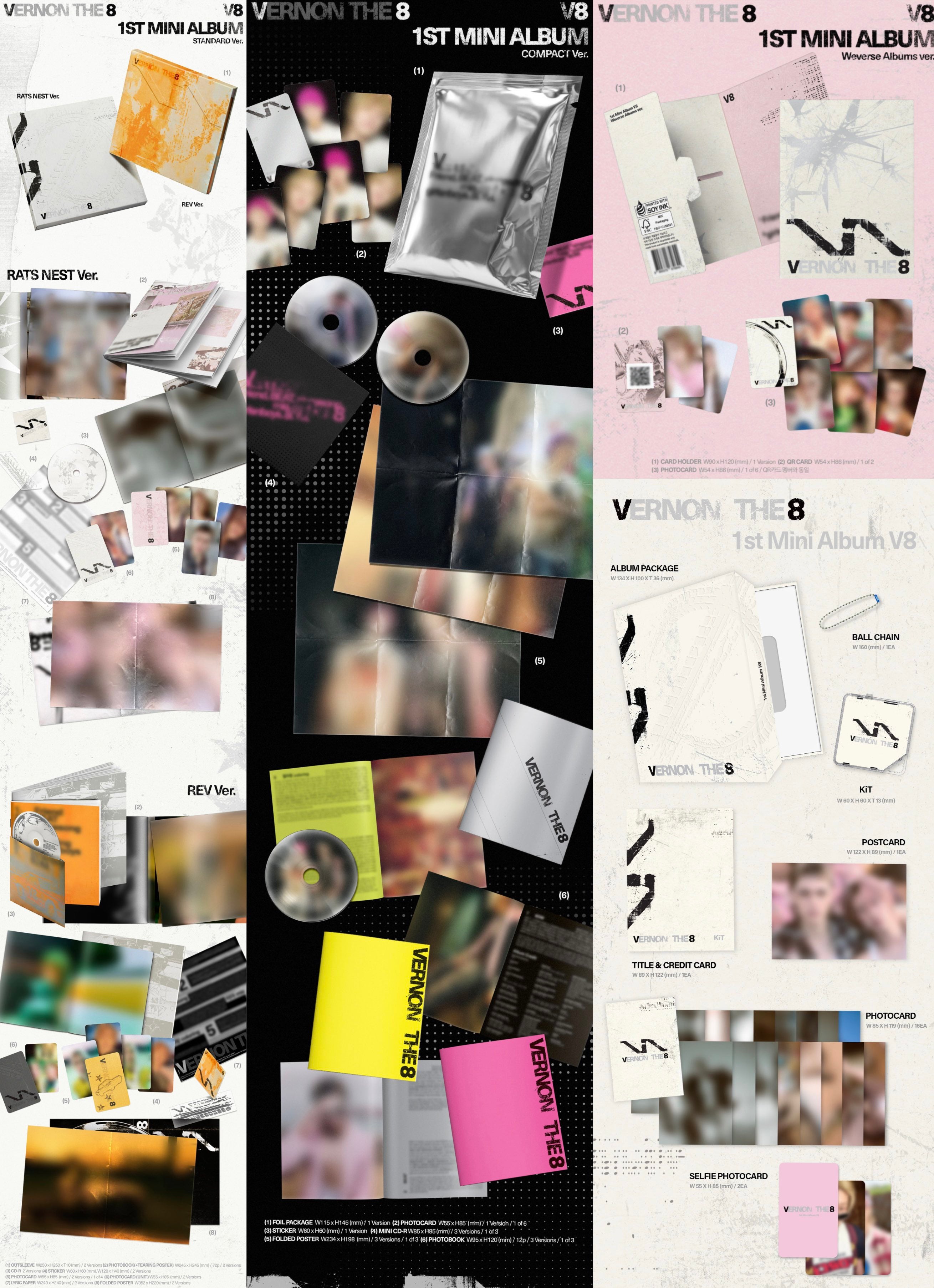 預訂｜SEVENTEEN V8 1st Mini Album 'V8'