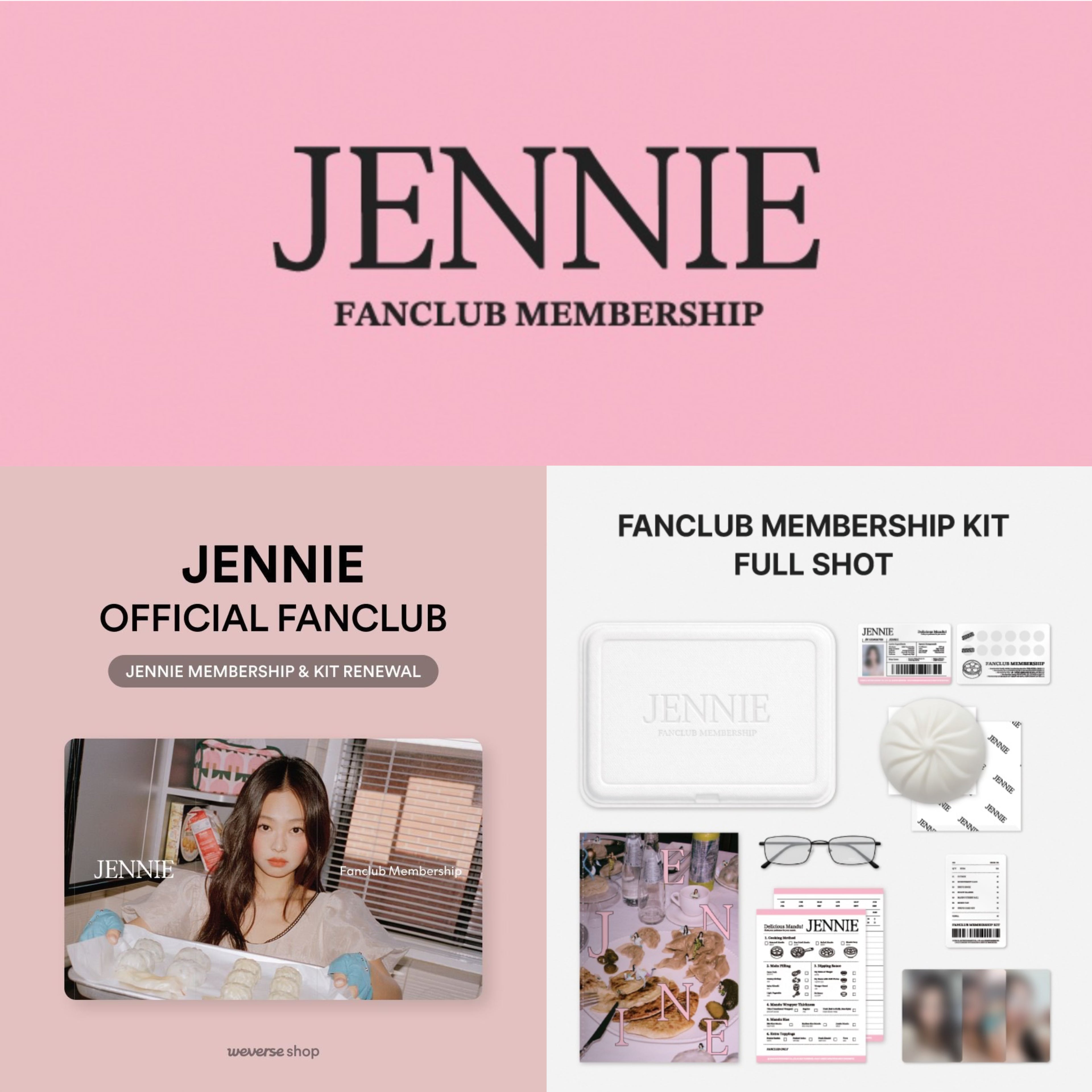 預訂｜JENNIE - Membership & KIT