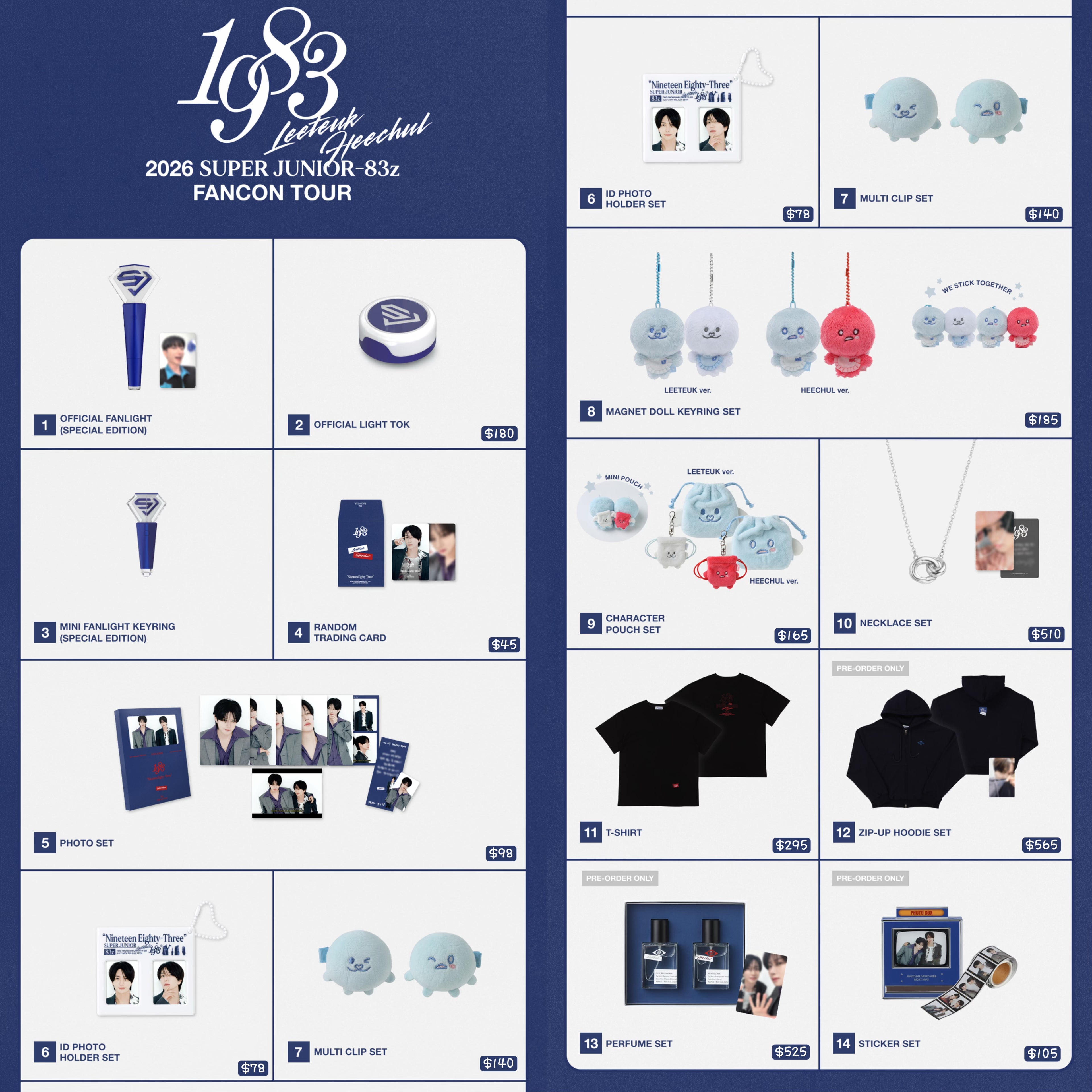 預訂｜Super Junior - 83z Fancon Tour[1983] in SEOUL MD