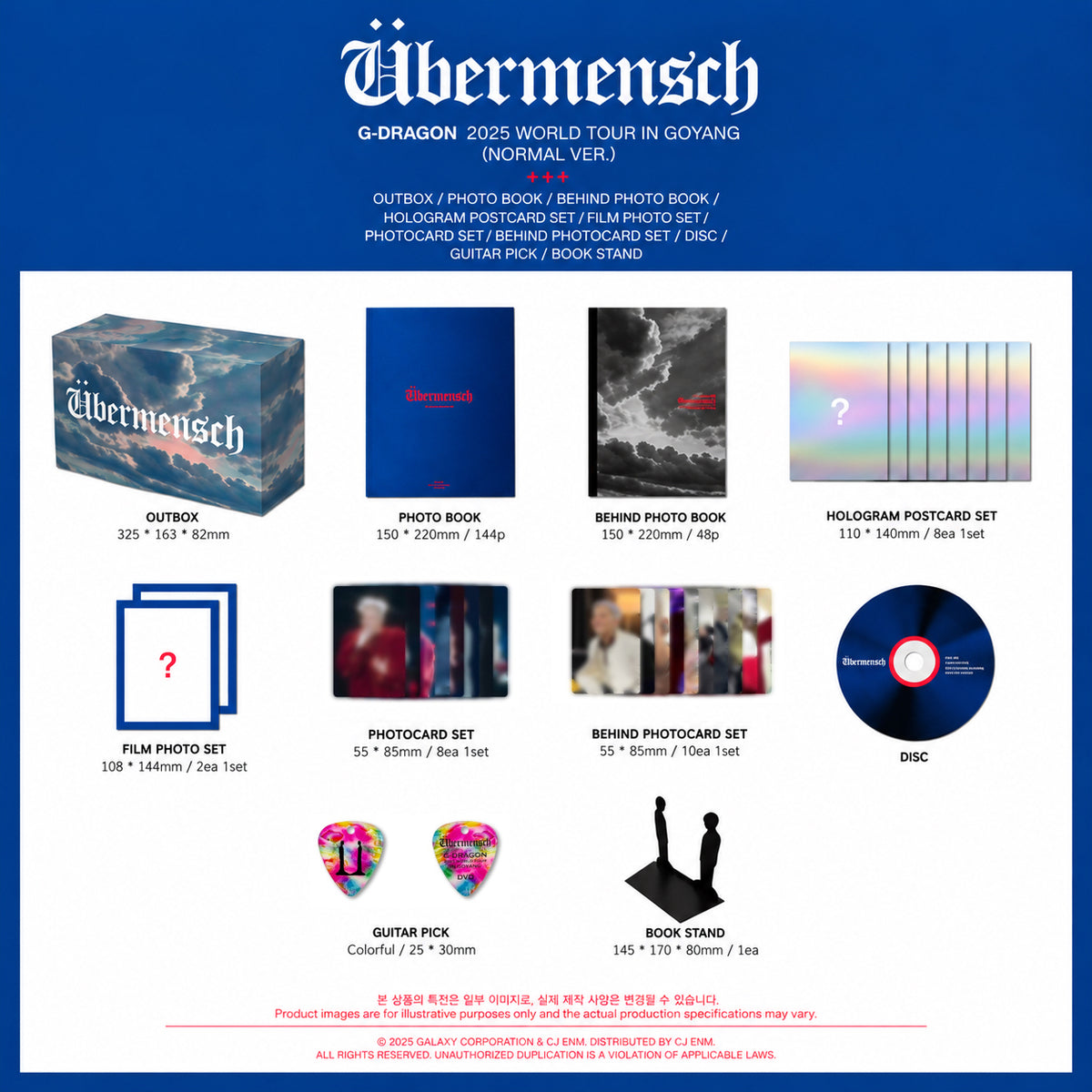 預訂｜G-DRAGON 2025 WORLD TOUR [ÜBERMENSCH] IN GOYANG DVD PACKAGE